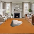 thumbnail image 2 of Orange Sky Area Rug 8x10 Washable Rug Non Slip Abstract Sky White Minimalist Large Area Rug Soft Stainresistant Indoor Floor Carpet for Living Room Bedroom Home Office Dining Room Nursery, 2 of 9