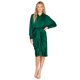 thumbnail image 1 of Vestido satinado drapeado color Verde AMAD Casual para mujer Talla M, 1 of 4