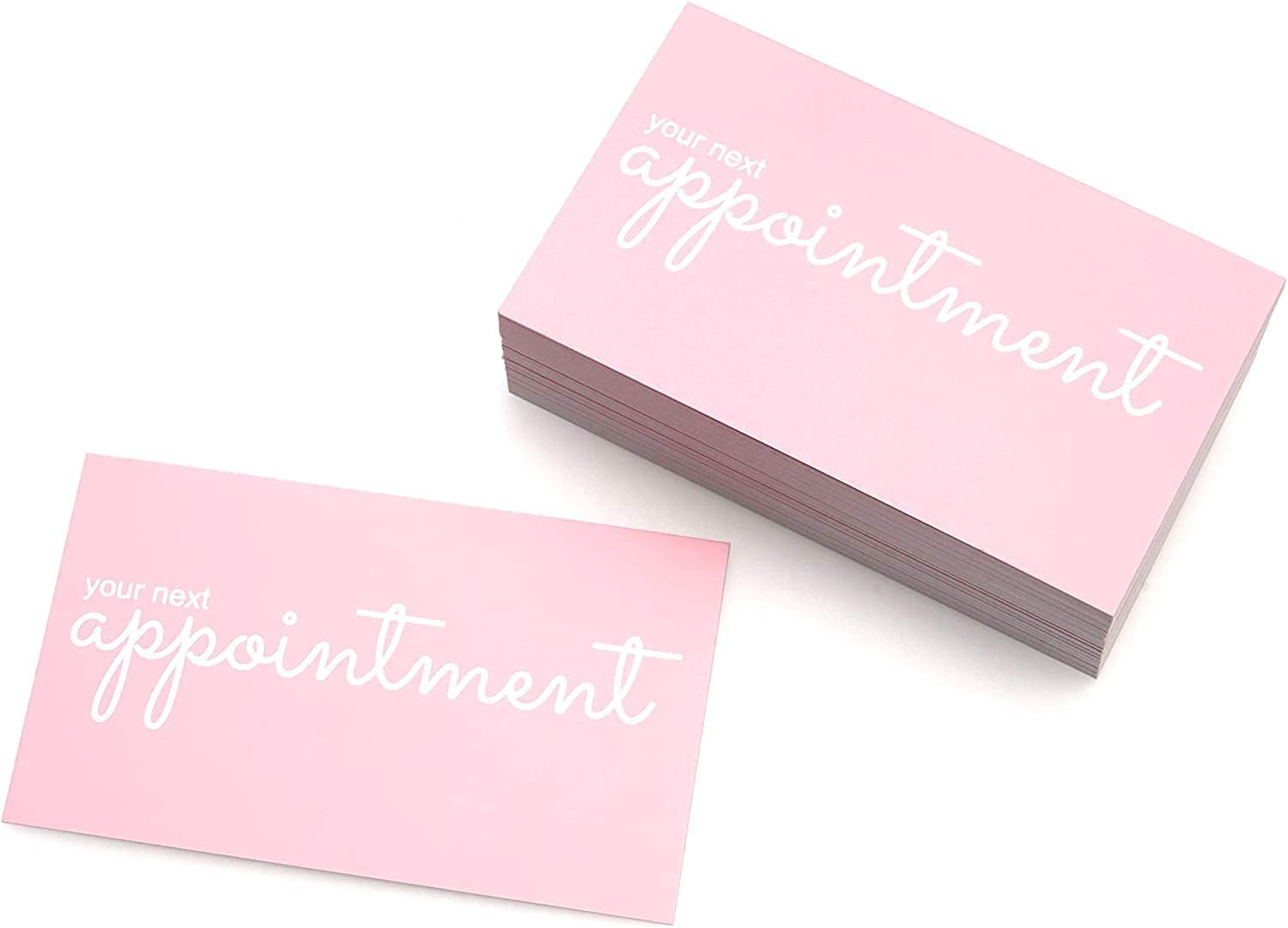 Appointment Reminder Cards Pack Of 100 - Hot Pink, Type 2 - View #2