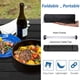 thumbnail image 5 of Mesa de camping portátil Grope con mesa de aluminio, mesa de playa plegable, fácil de transportar, perfecta para picnic al aire libre, barbacoa, festival de cocina, playa, uso doméstico (Negro-S), 5 of 7