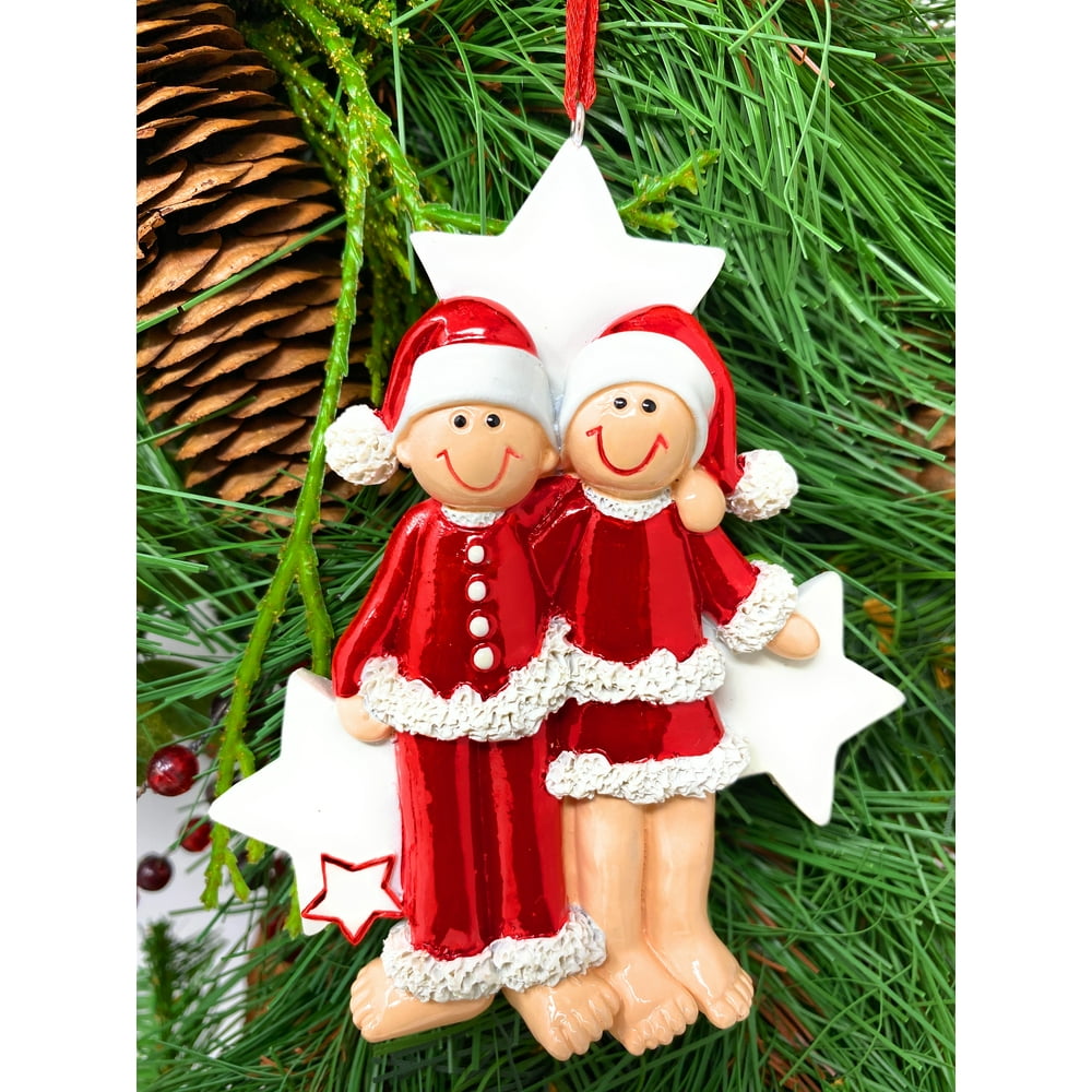 Newlyweds society19 newlywed First Christmas Ornaments 2020 Wedding Gifts Married Couple Engagement Boyfriend Girlfriend