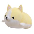 thumbnail image 1 of Vogacara Bonito Corgi de peluche, muñeco de peluche, viñetas de animales suaves, almohada para cama, regalo de Navidad encantador para niños Animales de peluche y juguetes de peluche amarillo, 1 of 6