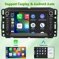 thumbnail image 3 of Radio estéreo para coche Android 12 con CarPlay Bluetooth GPS 7" IPS, 3 of 8