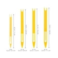 thumbnail image 2 of SOPOTUTU 24Pcs Net Repair Shuttle Plastic Weather Resistant Tool Yellow for Fishing Net Maintenance, 2 of 7