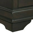 thumbnail image 4 of Ryla 24 Inch Nightstand 2 Drawers Solid Wood Metal Drop Handles Gray, 4 of 9