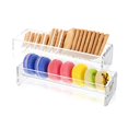 thumbnail image 2 of Transparent Acrylic Display Holder pastries bakery Stand for Sandwich Display Riser Stand Birthday u shapes, 2 of 9