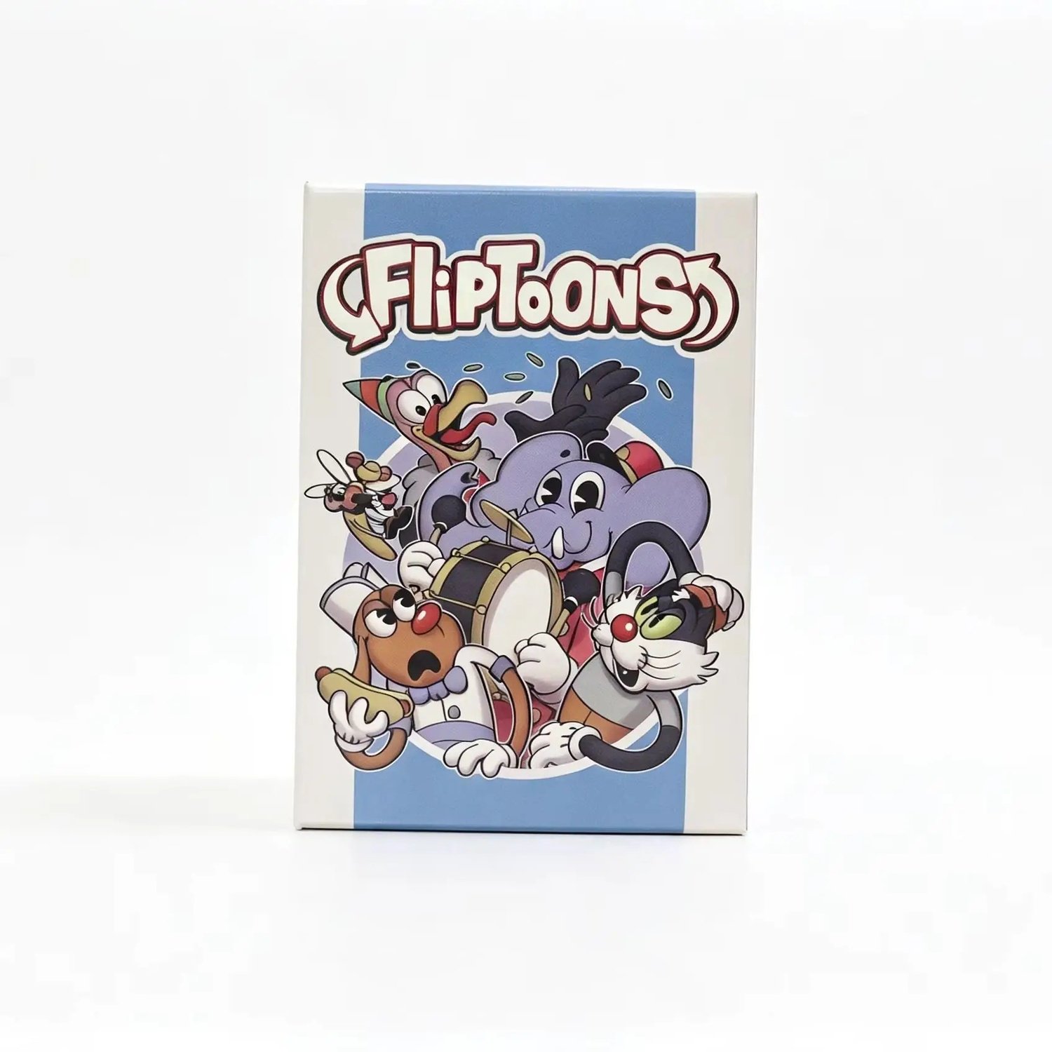 FlipToons Board Game | an Animated Deck-Building Card Game! | Easy to Learn Family Game with Classic Cartoon Style
