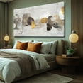 thumbnail image 4 of Minimalist Home Decor Beige and Grey Pictures Wall Art Modern Geometric Poster Line Art Big Painting for Living Room Home Hotel 29x58 Inch, 4 of 8