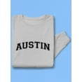 thumbnail image 3 of Austin, Text Men Sweatshirt, Male x-Large, 3 of 4