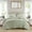 Sage#3, variant on Cotton Bedding Set 3-Piece King Cotton Gauze Embroidered Quilt Set,White,Comforter Set