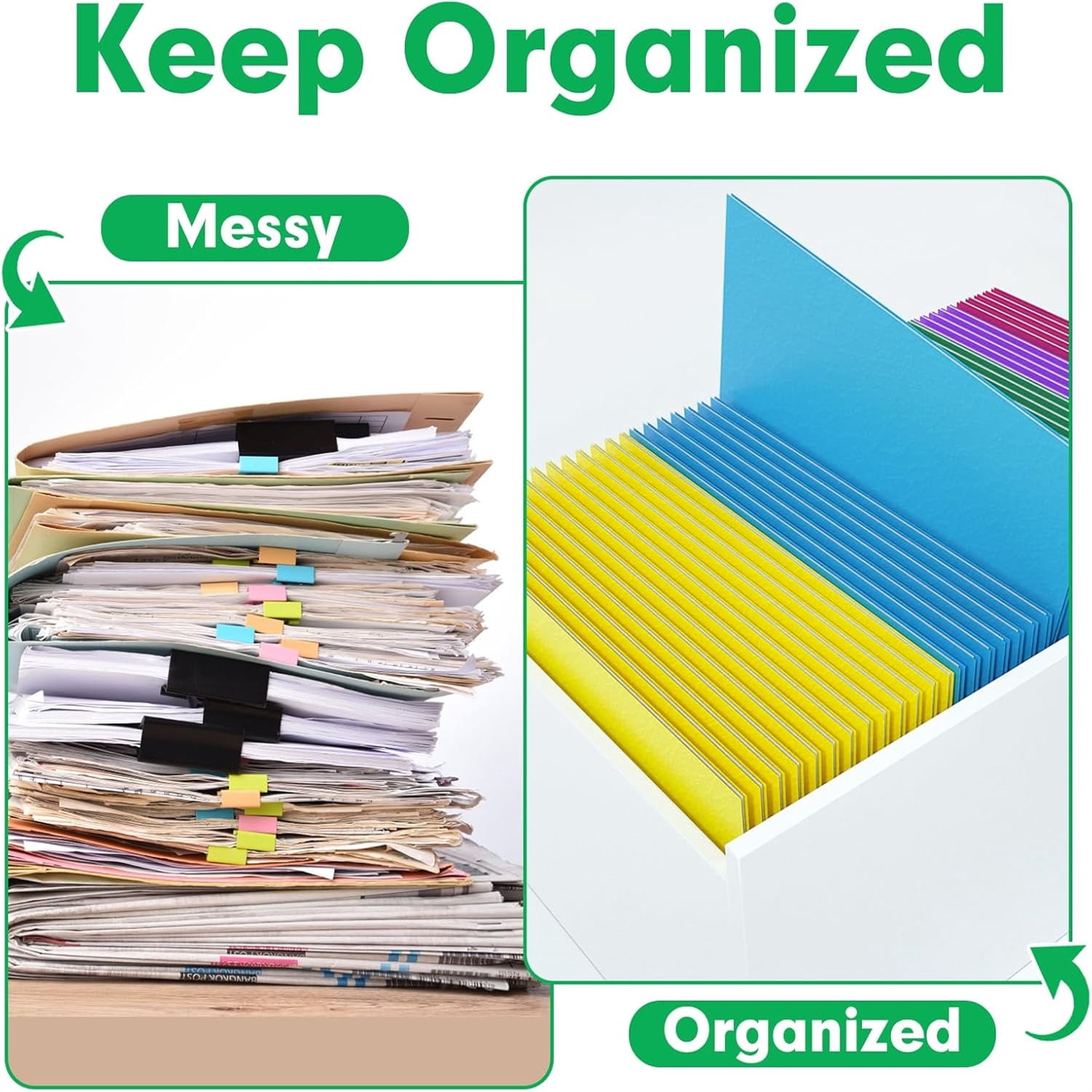 160 Pack 2 Pocket Folders, Letter Size Paper File Folder for School Office Home Business, Assorted 5 Colors