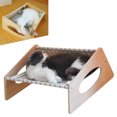 thumbnail image 4 of p>Lit de Chat Surélevé, Hamac de Lit de Chat Respirant Confortable Aéré Robuste pour l'Intérieur/p>, 4 of 7