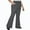 Dark Gray-04, variant on REALiKUN Women's Plus Size Flare Leggings Bootcut High Waist Work Slacks with Pocket Solid Color Bell Bottoms Pants
