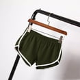 thumbnail image 2 of ZQUUVOU Women's Shorts Elastic Waist Solid Casual Athletic Shorts(Olive Green,3XL), 2 of 4