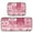 Cherry Pattern with Bows, variant on 2-Piece Kitchen Rugs Set Non-Slip Mats Carpet Floor for Kitchen, Bathroom (19.7"x27.6" & 19.7"x47.2") Nostalgic Christmas Atmosphere