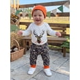 thumbnail image 4 of RUINIXCW Nebworn Baby Boy Girl Deer Hunting Outfit Infant Baby Girl Boy Clothes Deer Printed Long Sleeve Romper Top Camouflage Jogger Pants Hat Set, 4 of 10