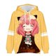thumbnail image 4 of Sudadera con capucha con estampado 3D de la familia SPY X de Anya Forger para niños y mujeres, jersey de moda para el hogar, camisa deportiva para exteriores y ocio, 4 of 5