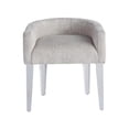 thumbnail image 2 of Maklaine Contemporary Fabric Vanity Chair with Acrylic Legs in White, 2 of 3