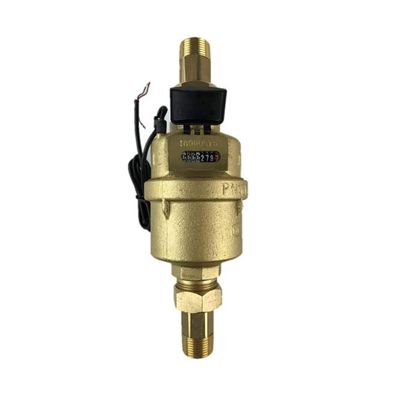 DAE VM-100P 1" Positive Displacement Water Meter with Pulse Output, Measuring in Gallon   Couplings