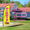 thumbnail image 3 of QSUM Donuts Swooper Flag With Pole Kit , 7FT Donuts  Advertising Feather Flag,  Donuts Business Banner ,Commercial Use Flag, 3 of 6