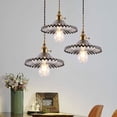 thumbnail image 6 of KPIBEST 3 Light Industrial Pendant Lights, Vintage Hanging Light Over Table E26 Base Adjustable Height, 6 of 9