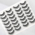 thumbnail image 3 of Pestañas Postizas ZHAOCHENG Naturales 14 Pares Voluminosas, 3 of 5