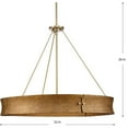 thumbnail image 4 of Progress Lighting Lusail 6-Light Chandelier Softgold Steel 6x60W Incandescent Luxe Industrial Collection, 4 of 13