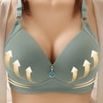 thumbnail image 2 of ATOYSOY Women's Plus Size Everyday Bra Wireless Breathable Push Up Underwear Smoothing Comfort Bra Support Full Coverage Bra Clearance Green S, 2 of 4