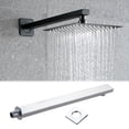 thumbnail image 4 of Injueey Brazo de ducha de 45cm, brazo de ducha de lluvia cuadrado montado en la pared, tubo de extensión de latón negro, accesorios de tubería de Juegos de accesorios de baño 45CM Injueey HA002211-02, 4 of 6