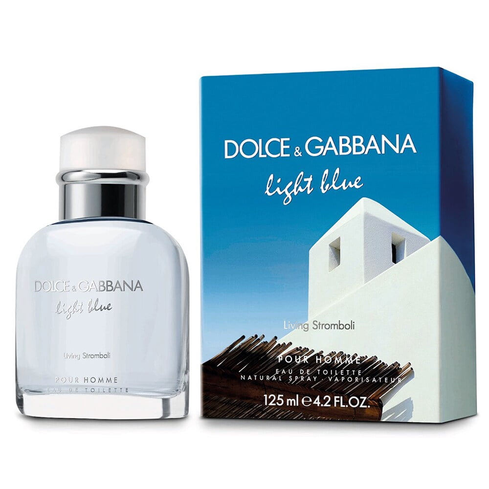 Dolce & Gabbana Light Blue Living Stromboli Eau de Toilette, Cologne for Men, 4.2 Oz