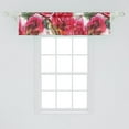 thumbnail image 2 of Rose Pattern Window Valance, Watercolor Style Delicate Flowers Vintage with Leafy Branches Art, Curtain Valance for Kitchen Bedroom with Rod Pocket, 54" X 18", Dark Coral Laurel Green, by Ambesonne, 2 of 2