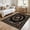 Black, variant on Janvonne 5'x7' Pink Butterfly Floral Area Rug, Non-Slip Washable Soft Low-Pile Carpet for Living Room Bedroom Nursery, Home Decoration Aesthetics