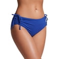 thumbnail image 1 of Bombacha de bikini CRZ YOGA ajustable de tiro medio azul XS, 1 of 4