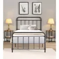 thumbnail image 2 of Retro Style Queen Size Metal Platform Bed, Fully Slatted Bed Frame, Copper, 2 of 3
