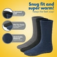 thumbnail image 6 of Debra Weitzner Men Fuzzy Socks Grip Plush Sleeping Soft Anti-Skid 5 Pairs, 6 of 6