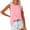 Pink, variant on MESSUEN Sleeveless Tops Tank Tops for Women Loose Fit Crew Neck Raglan Tank Tops Crewneck Loose Fit Basic Casual Side Split Sleeveless Shirts Womens Top Summer Blouses for Women Black L