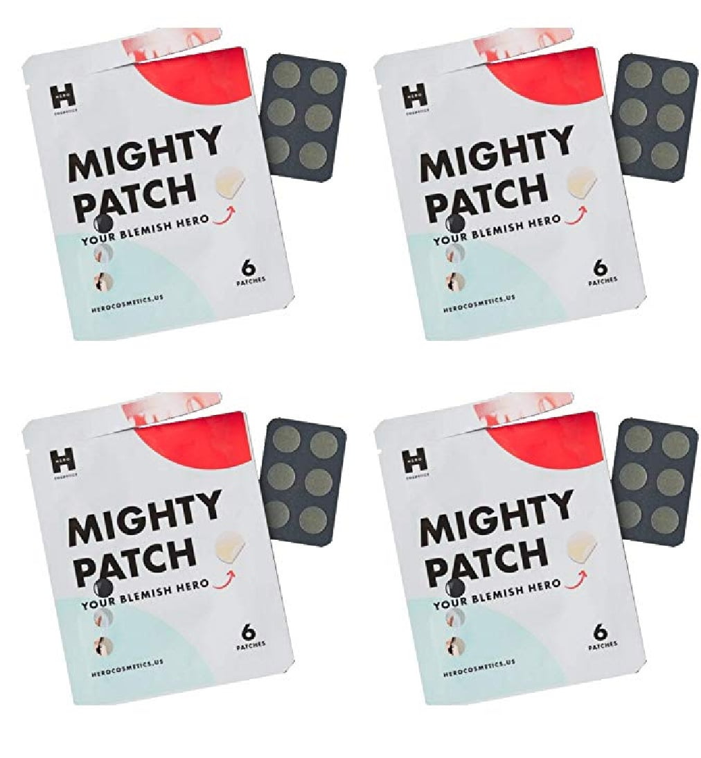 Hero Cosmetics Mighty Patch Your Blemish Hero, 6 Patches (Pack of 4