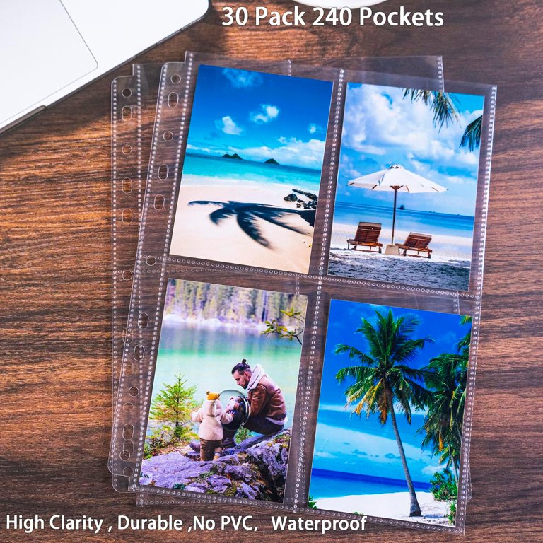 3.5 x5 card sleeves Amazon.com : 40 Pack 160 Pockets 3.5x5” Photocard Sleeves for A5 Mini 3  Ring Binder, Ultra-Clear Photo Sleeves, Double-Sided 2 Pocket Photo Pages,  Top Loading Sheet Protector for Photos, Postcards, Seed Packets : main image 1