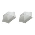 thumbnail image 1 of Cateissary Paraguas portátil ligero con rotación para protección solar, sombrillas plegables, transpirable, color blanco cremoso Blanco crema 2Conjunto, 1 of 6