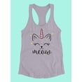 thumbnail image 3 of Meownicorn Racerback Tank Women -Image by Shutterstock, Female x-Large, 3 of 4