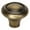Antique English Matte, variant on Alno A1561 Classic Traditional 1-1/4" Round Ridged Mushroom Solid Brass Cabinet Knob /