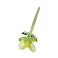 thumbnail image 4 of Mini flor de cristal, flor artificial, adorno coleccionable, figura floral para mamá Verde, 4 of 9