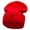 Red, variant on Clown Symbol Embroidered 12 Inch Long Knitted Beanie - White OSFM