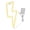 Warm White, variant on Suodoka Lightning LED Neon Sign Light Night Decorative Lamp USB Battery Operated for Wall Room Decor Pink Light 13.39 inches / 34 cm