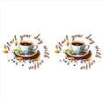 thumbnail image 1 of 2X Pegatinas de Pared de de Café, DecoracióN de Fondo de Restaurante, Mural para CafeteríA, Cocina, HabitacióN, DecoracióN del Hogar, CalcomaníAs Autoadhesivas, 1 of 6
