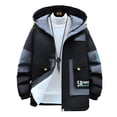 thumbnail image 2 of 2023 Autumn/Winter New Fashion Trend Hooded Jacket Men‘s Casual Loose Comfort Plus Fleece Thickened Warm High Quality Coat M-4XL, 2 of 7
