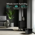 thumbnail image 2 of Vornado EV3 Whole Room Evaporative Humidifier, 1.5 gal Capacity, Electronic Humidistat, Top Fill, 54-Hour Run Time, 10 Speed Settings, Energy Efficient, 2 Antimicrobial Wicks, Easy To Clean, Black, 2 of 6