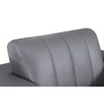 thumbnail image 4 of Titan Furnishings Genuine Leather Power Reclining Sofa Set in Dark Gray, 4 of 5