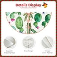 thumbnail image 3 of Rateoe Cactus Plants1 Pattern Christmas Tree Skirt with Ties , Christmas Tree Decorations, Farmhouse Christmas Decor Xmas Holiday Decorations-48", 3 of 6