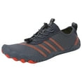 thumbnail image 1 of HBFAGFB Chaussures pour Hommes à la Mode Simples Plein Air Randonnée Entraînement Physique Espadrilles Sorties Gris Foncé Taille 42, 1 of 6